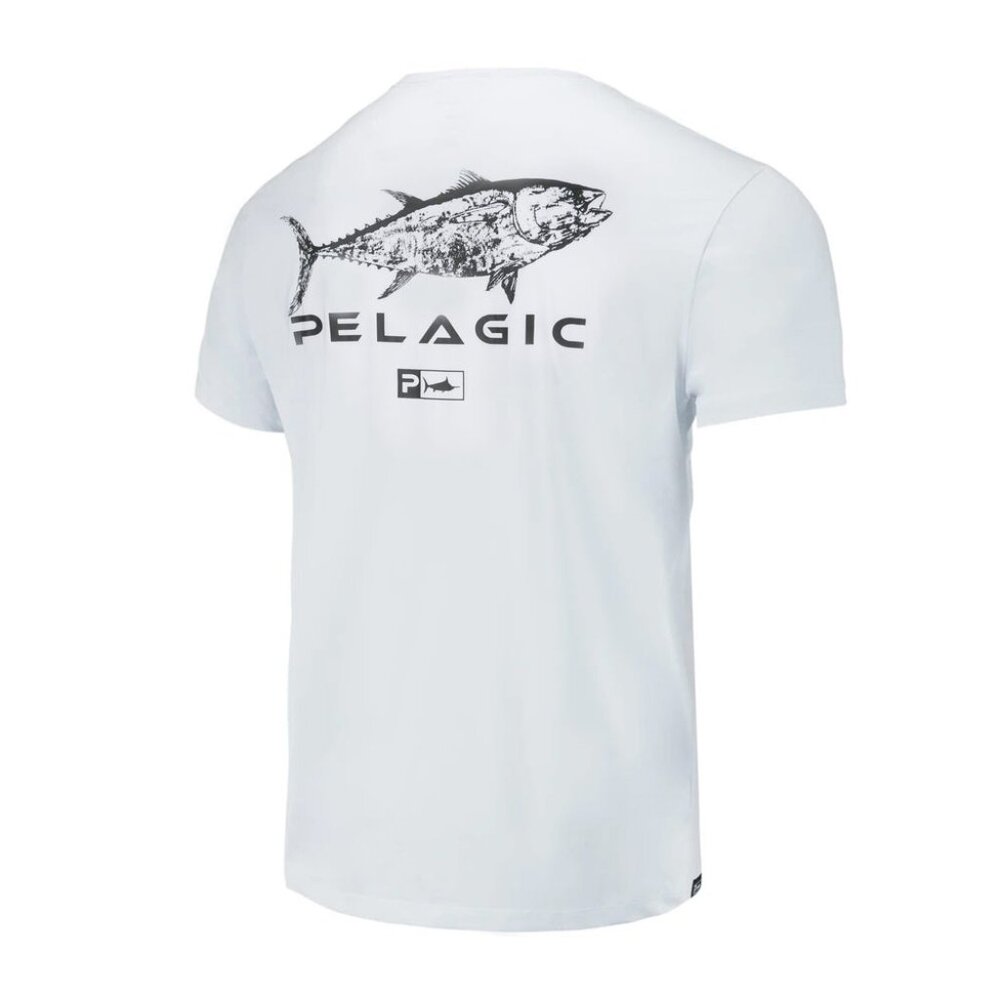 Pelagic Premium UV T-Shirt - White/Black - Large